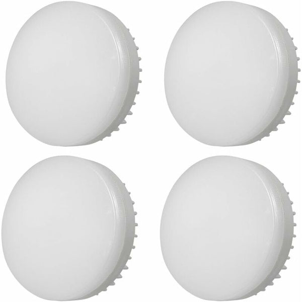 Dimmable Led Gx53 7W 85 265V Cabinet Light Die Cast Aluminum Wall 4 Pcs Cool White 6000K Light Bulbs