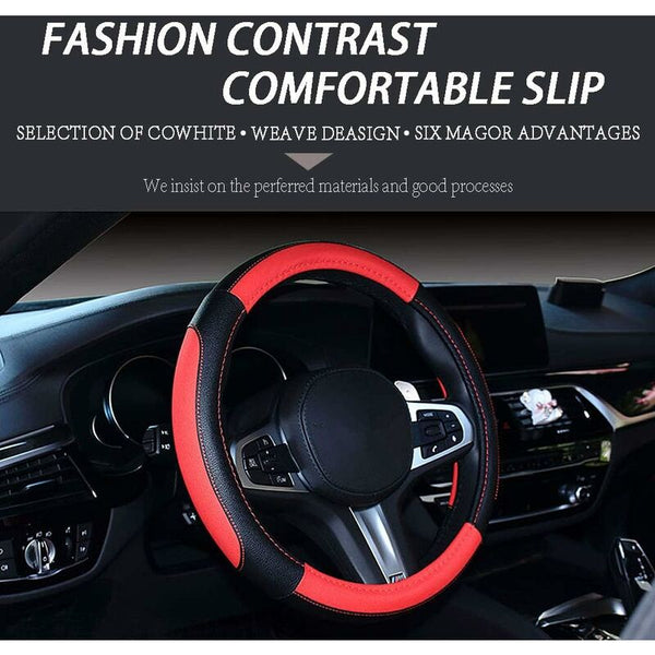 Car Wrap Microfiber Soft Anti Slip Auto Protector Universal Accessories Steering Wheel Covers