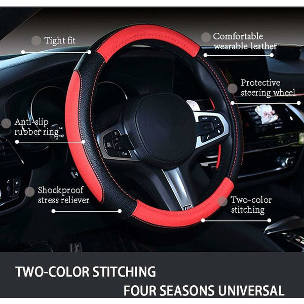 Car Wrap Microfiber Soft Anti Slip Auto Protector Universal Accessories Steering Wheel Covers