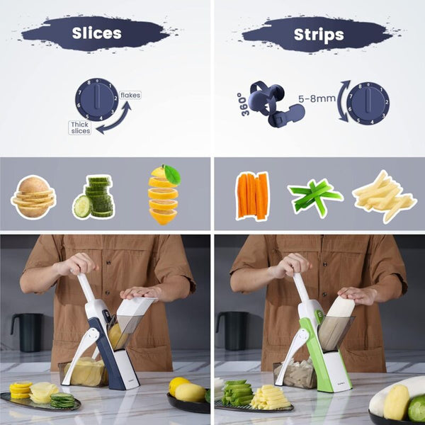 Kitchen Mandoline Safety Slicer Manual Multifunction All Vegetable Cutter Stainless Steel Blade Julienne Cubes Fcoupe Peelers & Slicers
