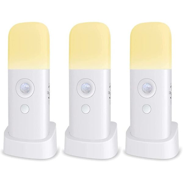 Kids Night Light Motion Sensor Lamp Adjustable Brightness Portable Rechargeable For Bedroom Room And Living Night Lights