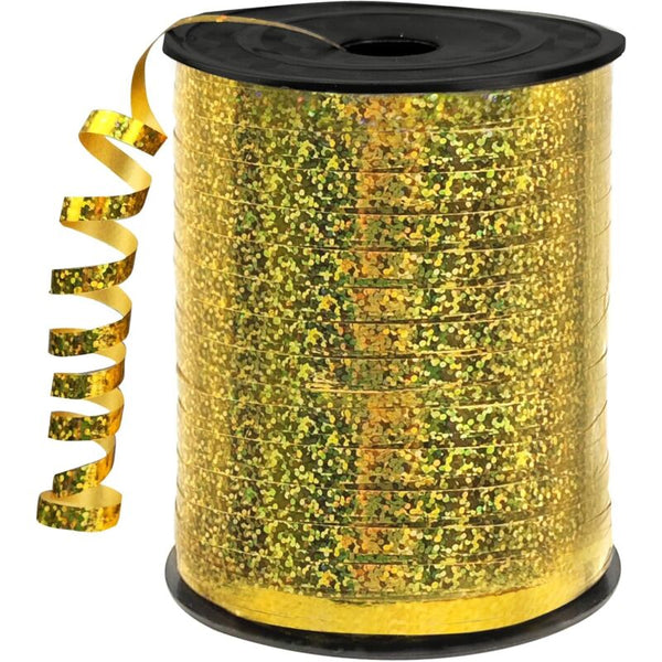 One Spool Smooth Gold Ribbon 400M X 5Mm Gift For Wedding Diy Arts & Crafts Party And Wrapping Ribbons & Bows