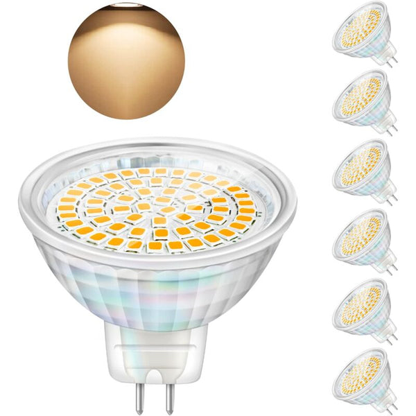 Led Bulbs Gu5.3 5W 12V Mr16 Spotlight Replace Halogen 460 Lumens Warm White 3000K Non Dimmable Pack Of Light Bulbs