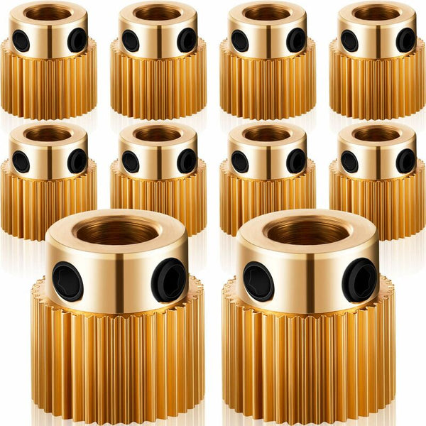Extruder Wheel Gear 40 Teeth Brass Compatible With Cr 10 Cr 10S S4 S5 Ender 3D Printer Parts