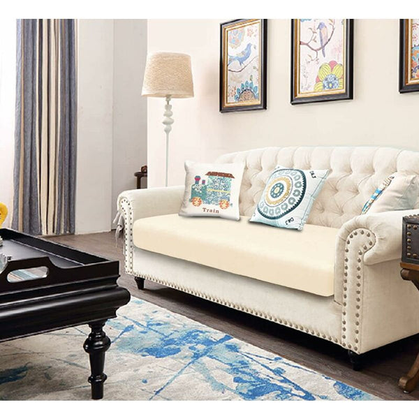 Velvet Cushion Cover Sofa Furniture Protector Seat For Couch 2 Seater Cushion Covers