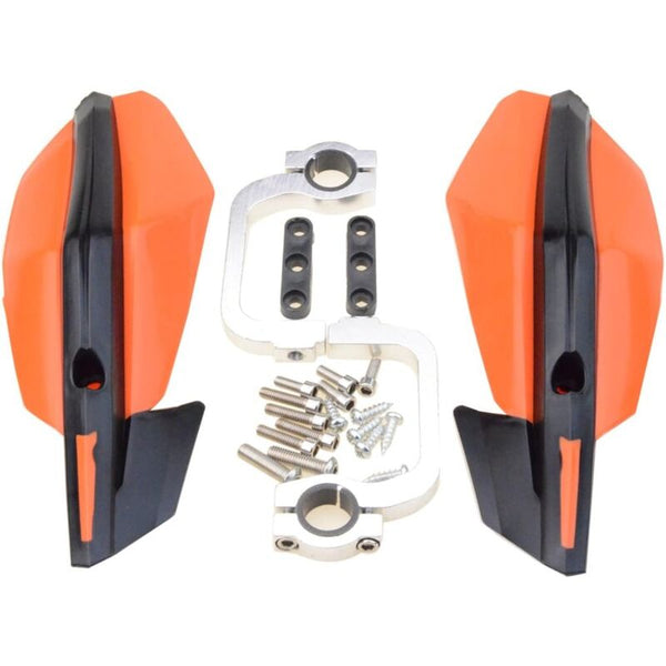 7/8" 22Mm Handguards Motocross Handlebar Brush Guard Replacement For Dirt Bike Atv Off Road Orange Handlebars