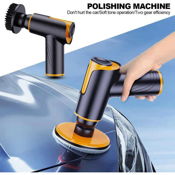 Mini Cordless Car Polisher Rechargeable Polishing Machine 100W 1800Rpm Portable Multifunctional For Buffers & Polishers
