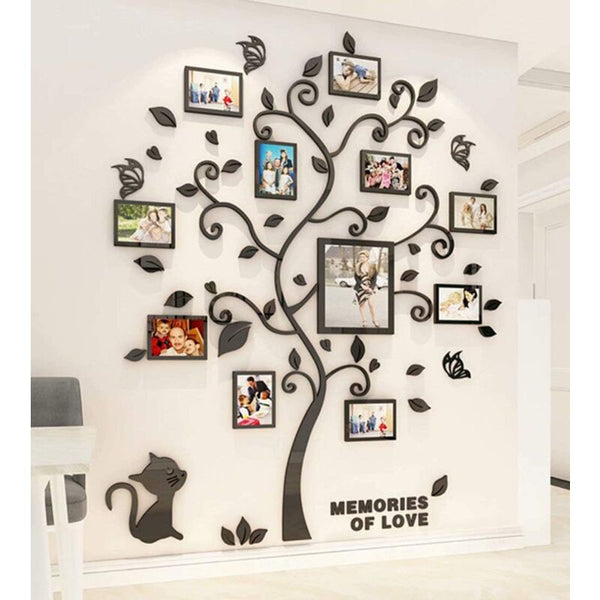Tree Photo Frame 3D Diy Mural Decals Arts Home Decoration For Bedroom Living Room Nursery Hall Wall Stickers