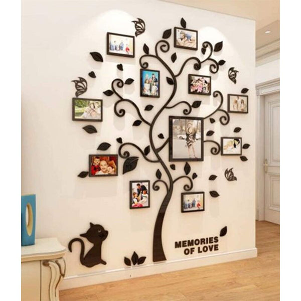 Tree Photo Frame 3D Diy Mural Decals Arts Home Decoration For Bedroom Living Room Nursery Hall Wall Stickers