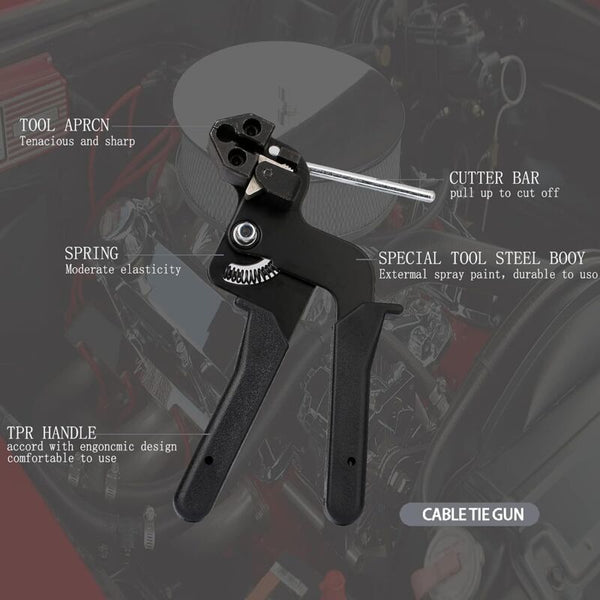 Stainless Steel Cable Tie Gun Pliers With Cutting Function Metal Cable Ties & Organisers