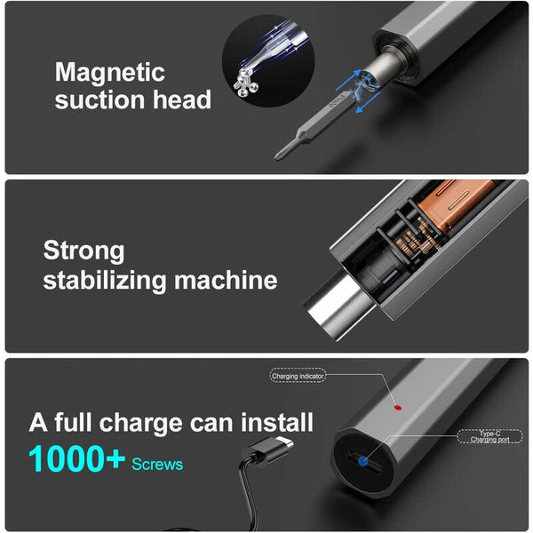 66 In 1 Cordless Electric Precision Screwdriver With Led Light Screw Guns & Screwdrivers