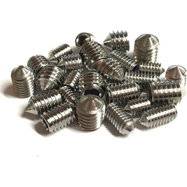 16 Pcs 5Mm Length Countersunk Grub Screws Various Metric Threads M3 M4 M5 & M6. A2 Grade Stainless Steel Hexagon Screws & Bolts