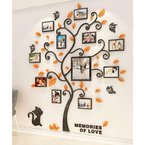 Tree Photo Frame 3D Diy Mural Decals Arts Home Decoration For Bedroom Living Room Nursery Hall Wall Stickers