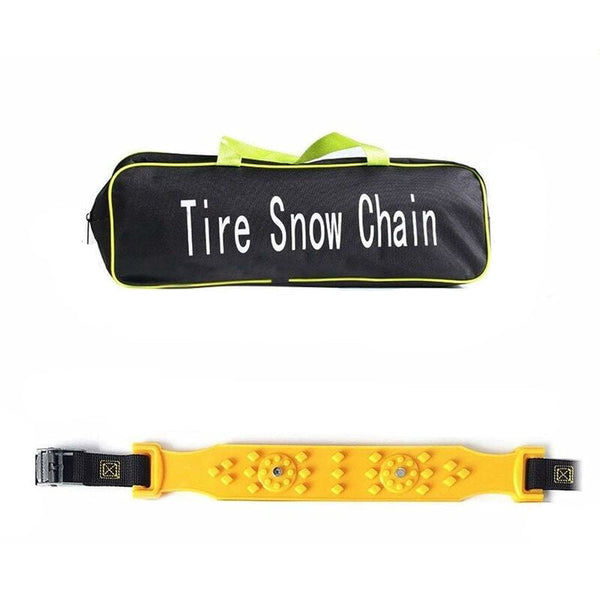 Car Snow Socks 185 225Mm Yellow Chains Adjustable Emergency Traction Cables Anti Slip Tire 10 Pcs Tyre Accessories