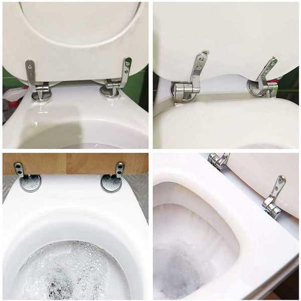Toilet Seat Hinge Replacement Fixings Zinc Alloy For Wood Resin Mdf Toilet Seats