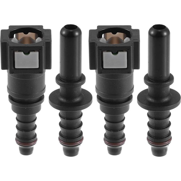 7.89Mm To 8Mm Straight Car Fuel Hose Quick Release Connector 2 Set Connectors Adapters & Parts