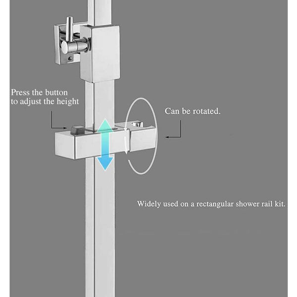 Rectangular Shower Head Sliding Bracket Holder Shower Heads & Combos