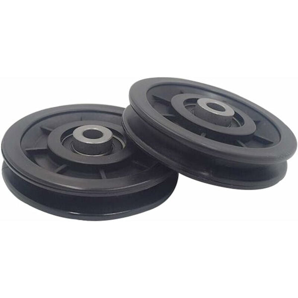 90Mm Bearing Nylon Pulley Muscle Training Universal Wheel For Cable Machine Gym Equipment Garage Door Sliding Home Gym Attachments