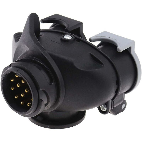13 To 7 Pin Trailer Socket 12N 12S Dual Adapter Converter European Plug For Car Truck Towbar 12V Waterproof Trailer Parts