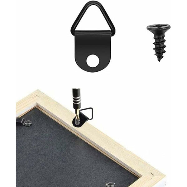 50 Pcs Picture Hooks Frame Hanger No Drilling Metal Rings Mounting For Mirror Fixing Wall Hooks & Hangers