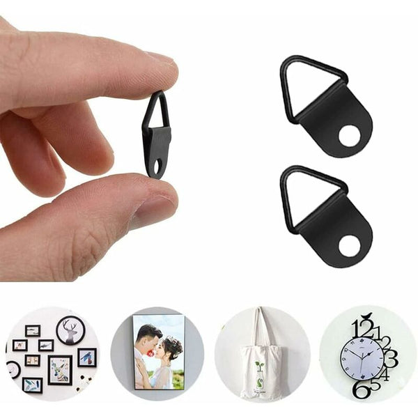 50 Pcs Picture Hooks Frame Hanger No Drilling Metal Rings Mounting For Mirror Fixing Wall Hooks & Hangers