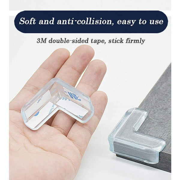 Corner Protector Clear Table Protectors L Shaped Bumpers 20 Pack Food Grade Pvc Guards For Kids Desk Edge & Corner Guards