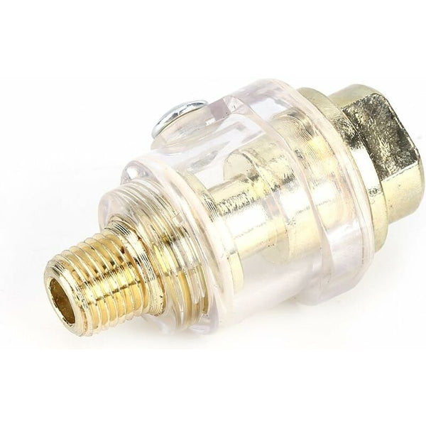1/4'' Bsp Mini In Line Oil Lubricator Air Tool Oiler Compressor Hose Automatic Lubrication For Pneumatic Grease Guns