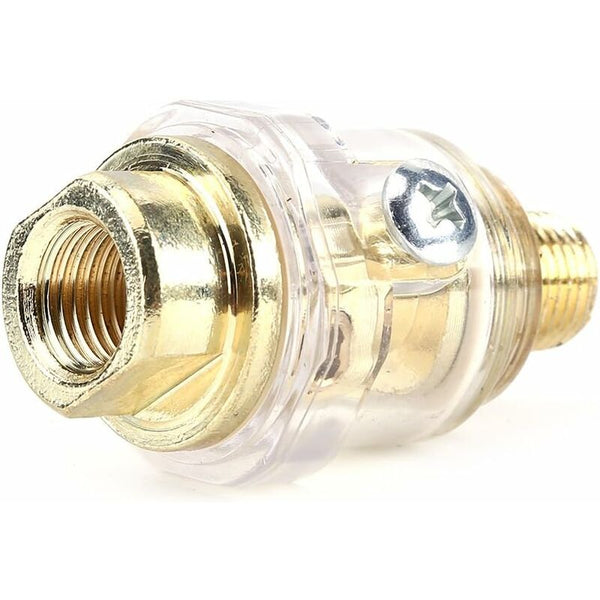 1/4'' Bsp Mini In Line Oil Lubricator Air Tool Oiler Compressor Hose Automatic Lubrication For Pneumatic Grease Guns