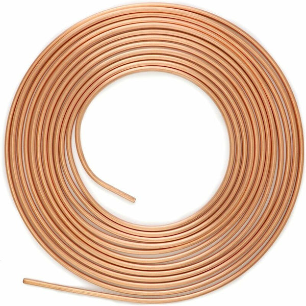 7.6M Brake Copper Hose Pipe Tube Od 4.76Mm Id 3.3Mm With 16 Nuts Brake Parts