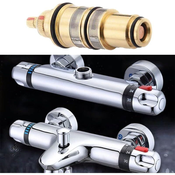 Brass Replacement Thermostatic Cartridge Shower Mixer Valve Bar Repair Kit Temperature Control For Bath Taps
