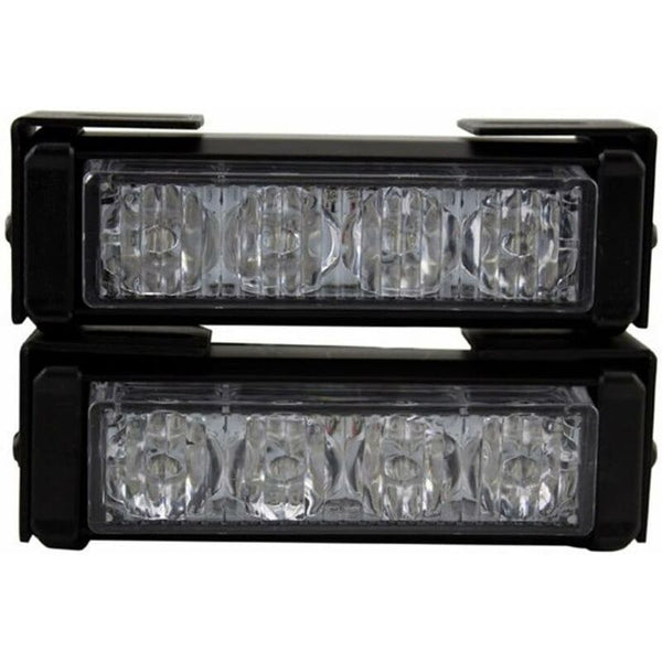 2X 8 Led Emergency Strobe Warning 12V Universal Car Flashing Lights