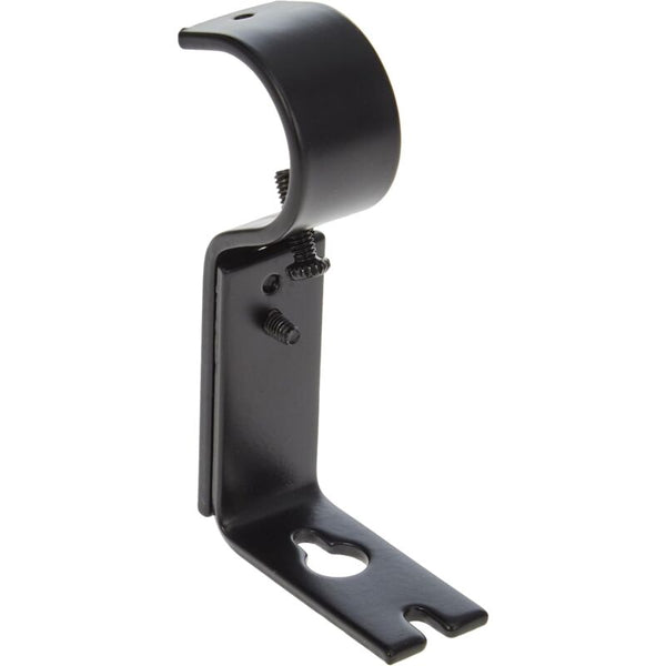 Curtain Rod Wall Bracket 2 Pack Black Curtain Poles & Accessories
