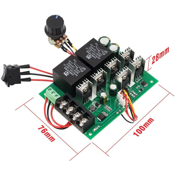 Dc Motor Controller 9 50V 40A Reversible Speed To 12V 24V 36V 48V 2000W Other Motorcycle Accessories