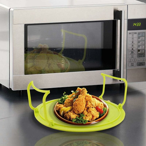 Microwave Oven Tray Holder Multifunctional Plastic Baking For Accessories With Handles And Plate Baking Trays