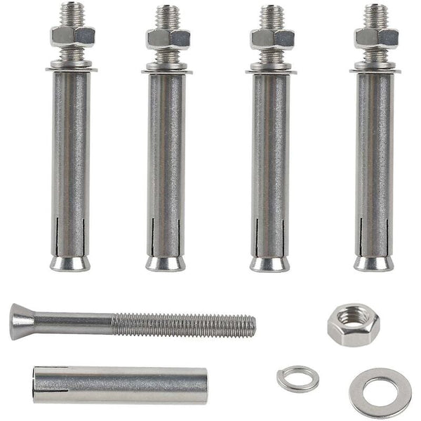 M8x80mm Hex Expansion Bolts 304 Stainless Steel Screws Heavy Duty Concrete Anchors Fixing For Wall Screws & Bolts