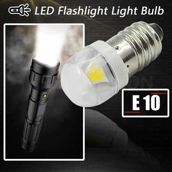 4 Pcs 3V 0.2W E10 Led Bulb 5050 1Smd White 3000K Replacement Upgrade For Headlights Flashlights Torch Lights Light Bulbs