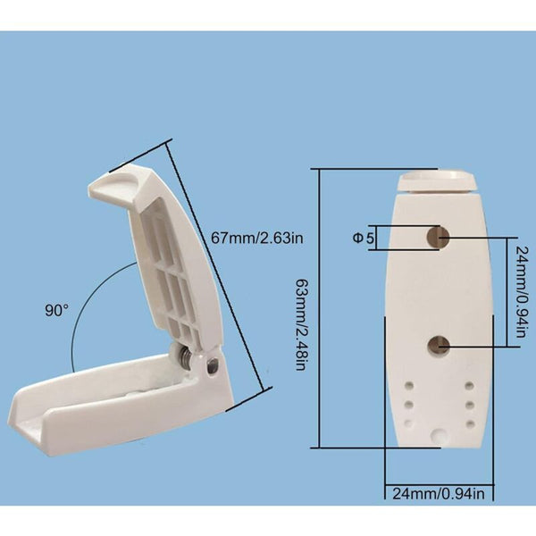 Rv Door Latch Holder Hook Storage For Trailer Durable Material And Simple Installation White Trailer Parts