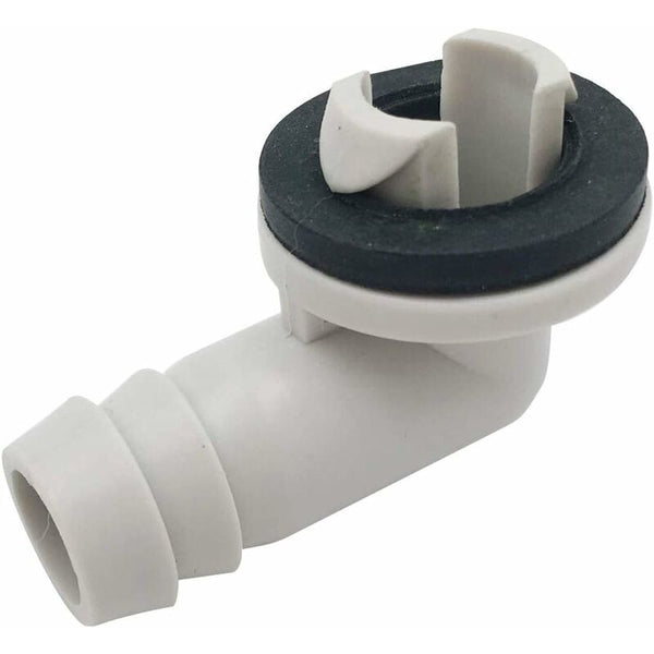 Air Conditioner Drain Hose Connector Elbow Fitting With Rubber Ring For Split Units And Window Ac 3/5 Inch (15Mm) Other Pipe Tools