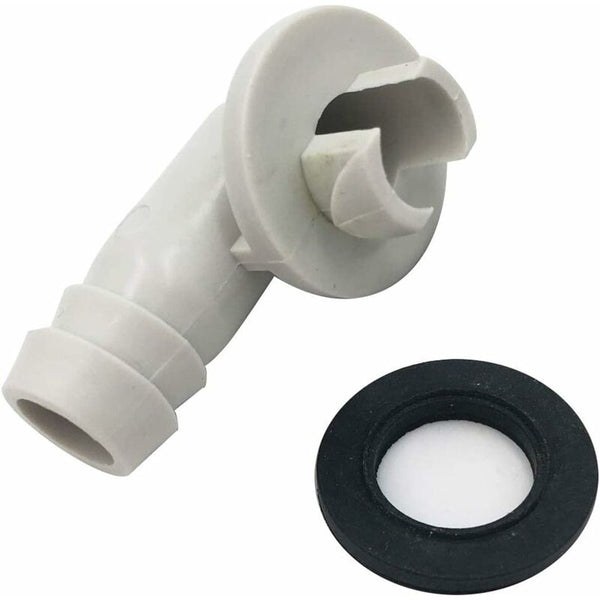 Air Conditioner Drain Hose Connector Elbow Fitting With Rubber Ring For Split Units And Window Ac 3/5 Inch (15Mm) Other Pipe Tools