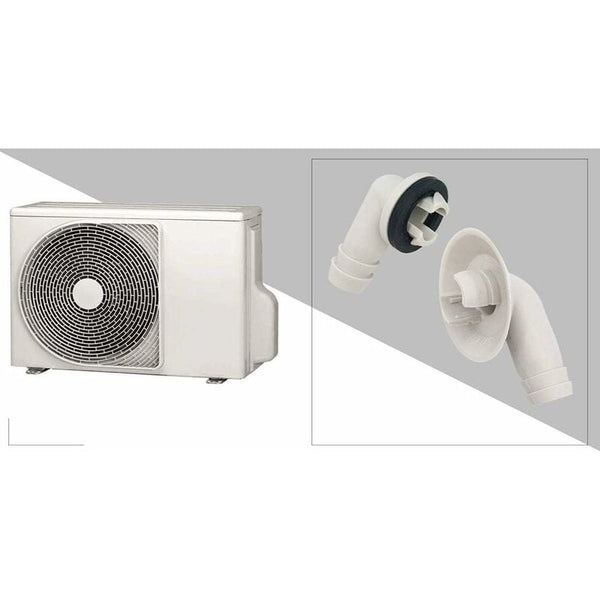 Air Conditioner Drain Hose Connector Elbow Fitting With Rubber Ring For Split Units And Window Ac 3/5 Inch (15Mm) Other Pipe Tools