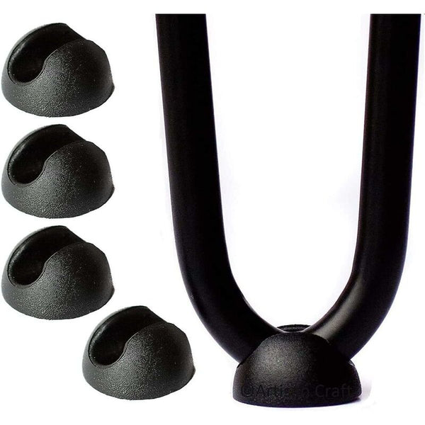 10 Pcs Silicone Hairpin Furniture Leg Protectors Black (10Mm) Furniture Parts