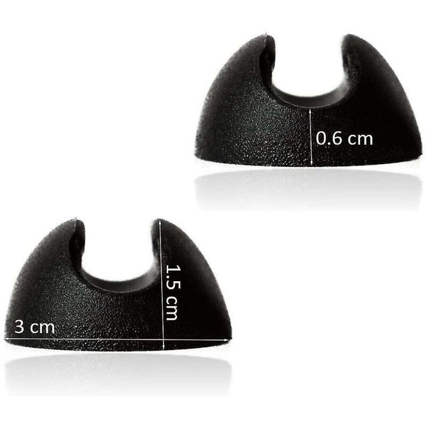 10 Pcs Silicone Hairpin Furniture Leg Protectors Black (10Mm) Furniture Parts