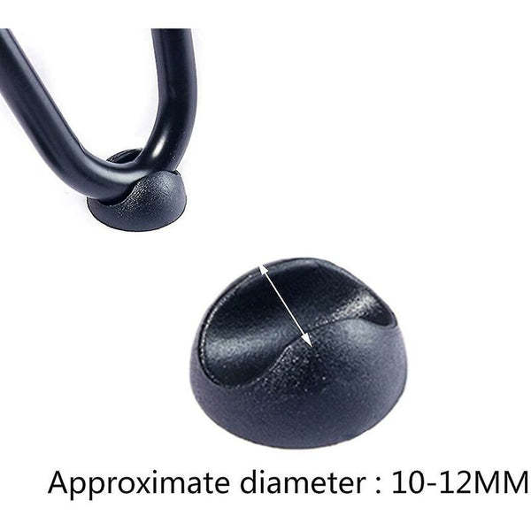 10 Pcs Silicone Hairpin Furniture Leg Protectors Black (10Mm) Furniture Parts