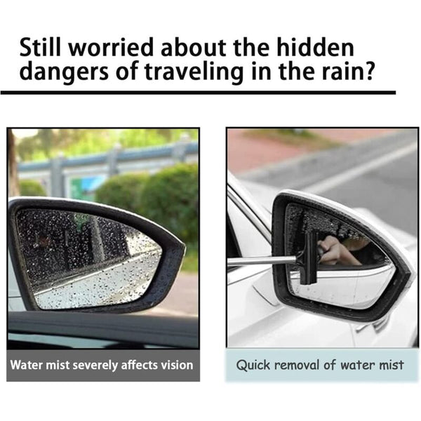 Retractable Car Rearview Mirror Wiper Squeegee Up To 98Cm Extension Squeegees & Window Cleaning
