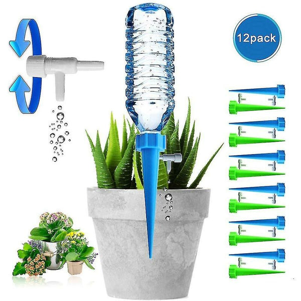 12Pc Automatic Plant Waterer Drip Irrigation With Control Valve Complete Drip Irrigation Kits