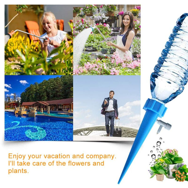 12Pc Automatic Plant Waterer Drip Irrigation With Control Valve Complete Drip Irrigation Kits