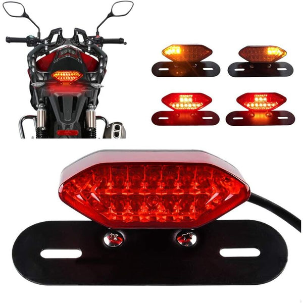 20 Led Motorcycle Tail Light: Brake Turn Signal & Driving Other Lighting Parts