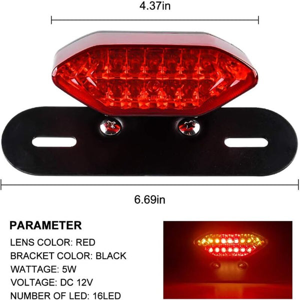 20 Led Motorcycle Tail Light: Brake Turn Signal & Driving Other Lighting Parts