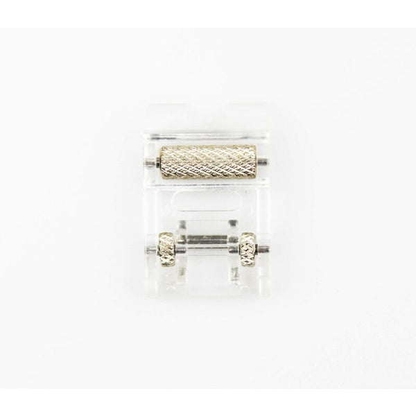 Roller Presser Foot With Wheel For Alfa Singer Elna Juki Silvercrest Janome Brother Sewing Machines (Snap On) Sewing Machine Feet