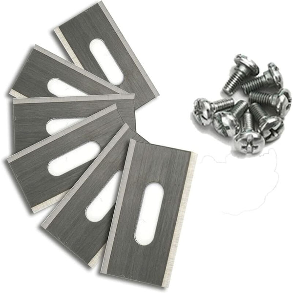 30 Pcs Stainless Steel Lawn Mower Blades For Husavarna 35.8 X 18.5 0.65Mm (Silver) Lawn Mower Parts